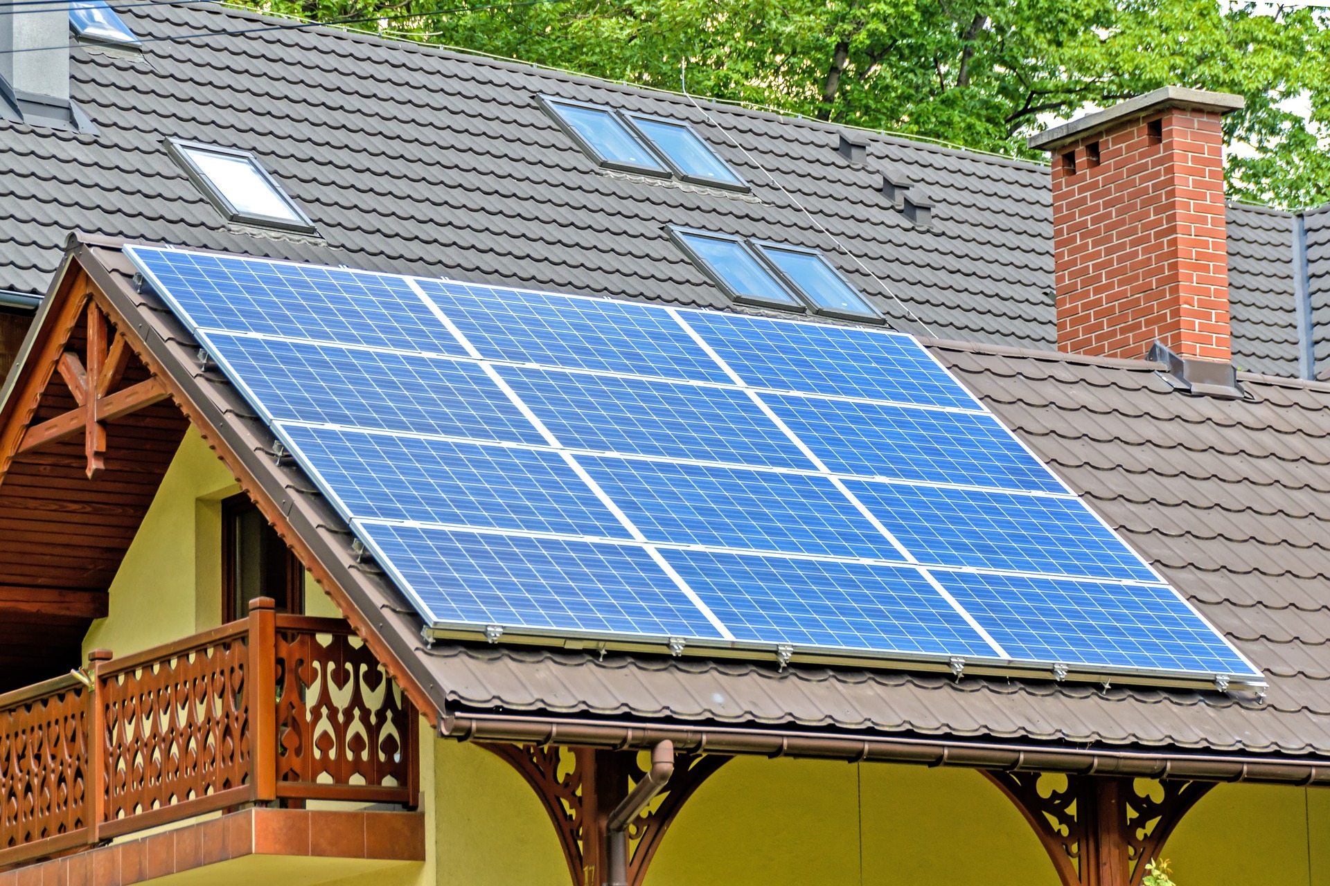 a set of solar panels